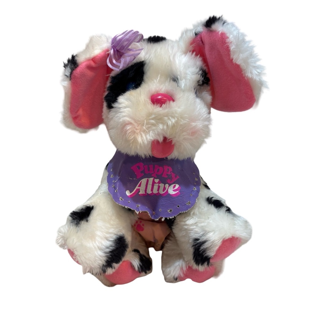 Vintage Puppy Alive Plush Dog w/ Bottle & Diaper | 1991 Kenner Interactive Toy